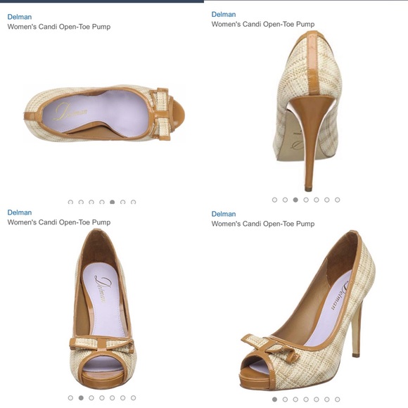 Delman size 9 open toe pump - Picture 2 of 7